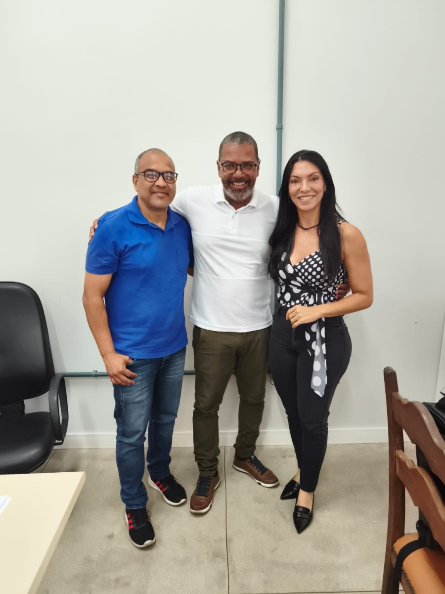 Presidente da ABOIPIC é recebido pela presidente da Fundação Cultural Jornalista Oswaldo Lima e pelo diretor de Artes Fábio Matos
