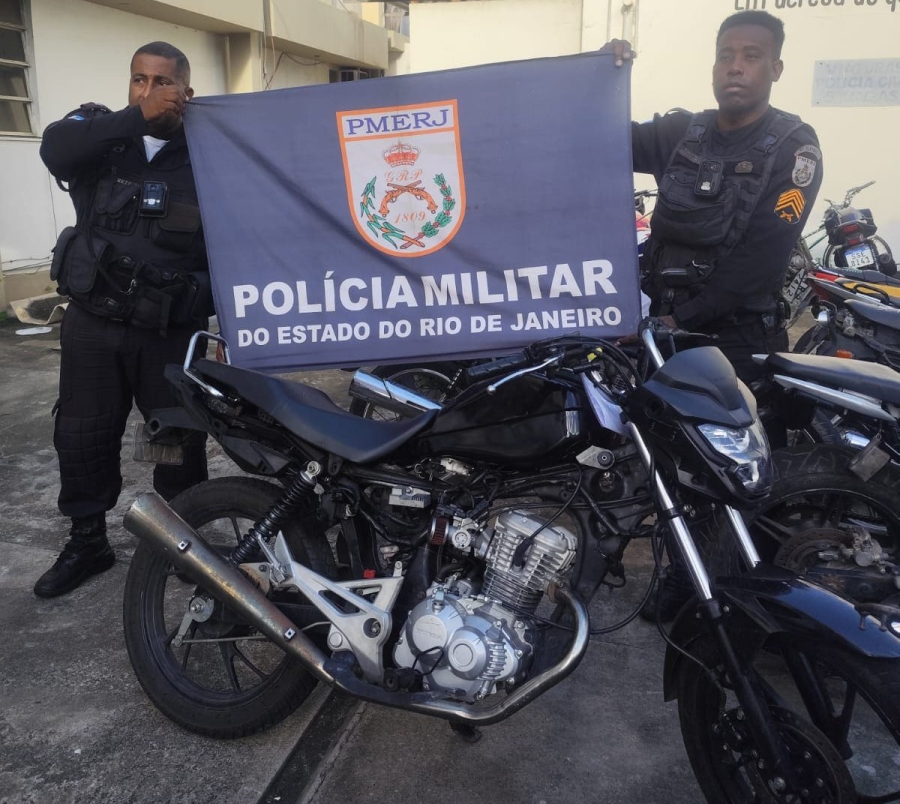 Moto com sinais de adulteração é apreendida em área de tráfico em Campos